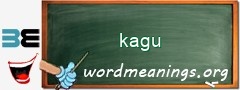 WordMeaning blackboard for kagu